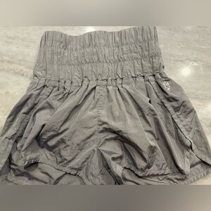 FP Movement by Free People High-Waist Athletic Shorts in Gray